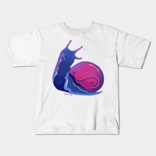 Bi Pride Snail Kids T-Shirt